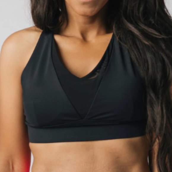 ZYIA Active Black Adjustable Mesh Sports Bra M - Picture 1 of 9